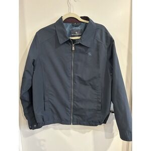 Hart Schaffner Marx Jacket Mens Small Windbreaker Lightweight Navy Old‎ $ Preppy